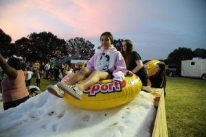 outdoor snow sledding